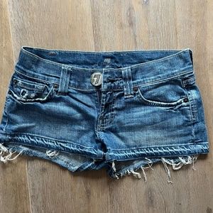 Lowrise Micro Denim Shorts